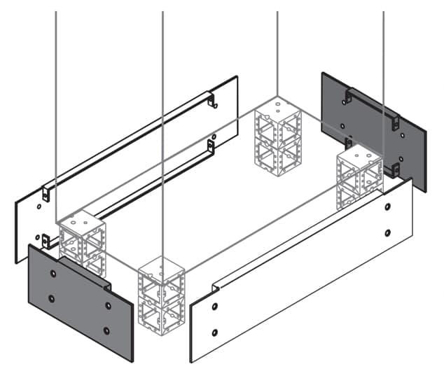 ABB - Tapa zócalo lateral 500mm