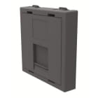 NIESSEN - Tapa Keystone 1 RJ45 con 2 módulos antracita