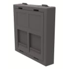 NIESSEN - Tapa Keystone 2 RJ45 con 2 módulos antracita