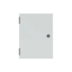 ABB - Armario con puerta ciega + placa trasera 400x300x150mm gris claro RAL 7035