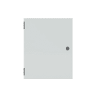 ABB - Armario con puerta ciega + placa trasera 500x400x200mm gris claro RAL 7035