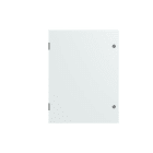 ABB - Armario con puerta ciega + placa trasera 800x600x250mm gris claro RAL 7035