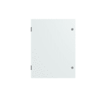 ABB - Armario con puerta ciega + placa trasera 800x600x300mm gris claro RAL 7035