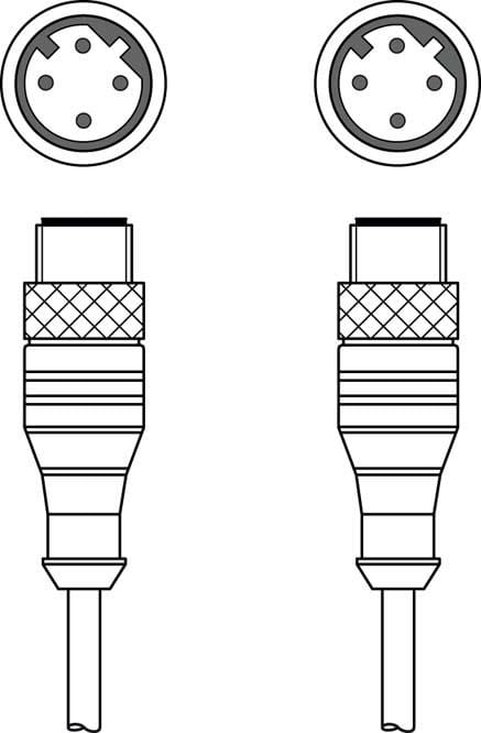 LEUZE - KSS ET-M12-4A-M12-4A-P7-300