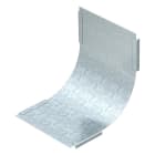 OBO BETTERMANN - Tapa para curva vertical de 90° ascendente B100mm galvanizado por inmersión en caliente DIN en ISO 1461 acero St