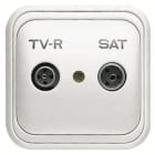NIESSEN - Toma TV-R/SAT final Over blanco