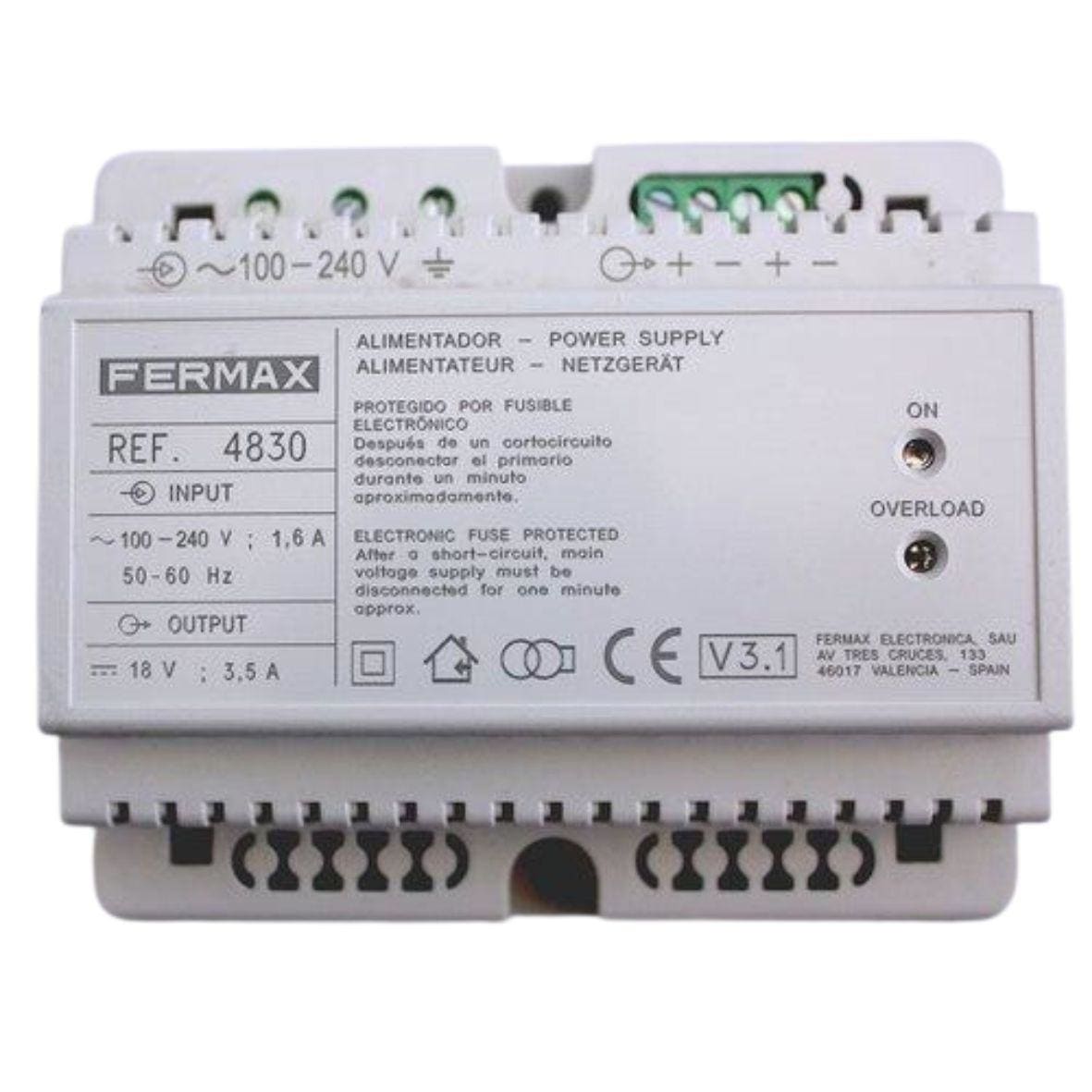 FERMAX - ALIMENTADOR 18VDC-3,5A DIN6