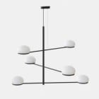 LEDS-C4 - Luminaria colgante Coco Chandelier 6 x E14 7 negro