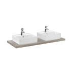 ROCA - Encimera hidrófuga SAVANA para lavabo 1200x500x38mm roble