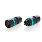 HELLERMANNTYTON - Conector lineal fijo CTH387 IP68 4P negro