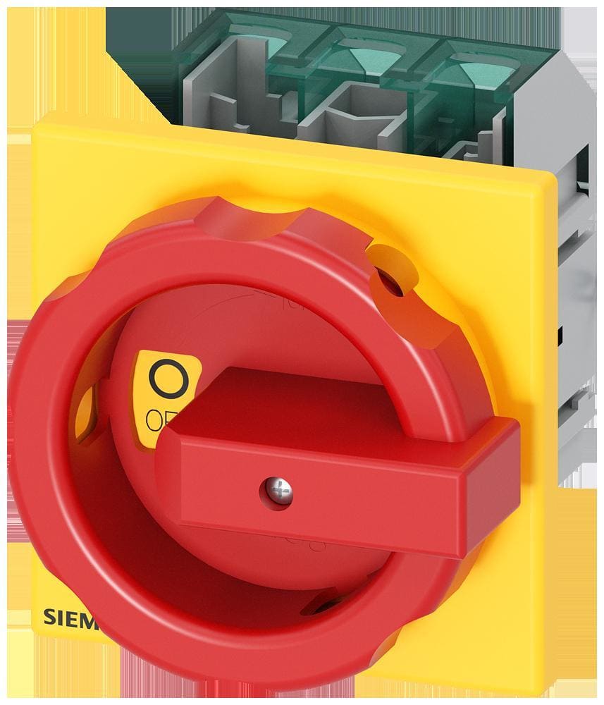 SIEMENS - Interruptor seccionador SENTRON 3LD5 UL parada de emergencia 3P 30A SCCR 50kA 480V AC 20hp