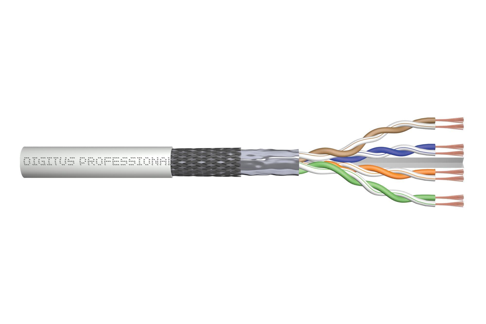 DIGITUS - CABLE FLEX. CAT 6 SF/UTP AWG 26/7, LSZH GRIS 305M
