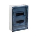 IDE - Caja distribución IP40 superficie 2x12 (24) módulos puerta transparente