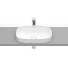 ROCA - Lavabo encimera FINECERAMIC soft 550x370x75 blanco mate