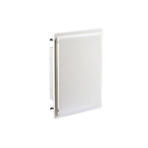 IDE - Caja distribución IP40 empotrar pared hueca 2x12 (24) módulos puerta opaca