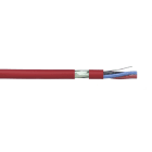 GESCABLE - Cable trenzado apantallado + funda 4x1,5 libre de halógenos rojo (Rollo 100m) (Dca)