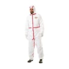 JUBA - Buzo desechable de polipropileno/polietileno talla XX protección biológica antiestático partículas radioactivas riesgo químico 4, 5 y 6