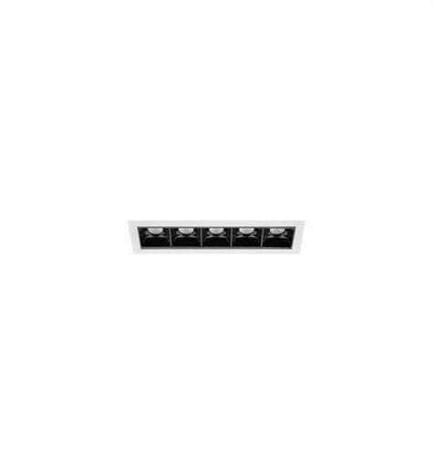 NEXIA - Luminaria empotrable BOXET 5 ópticas blanco 10W 4000K CRI90 12º 1240lm