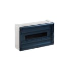IDE - Caja distribución IP40 superficie 1x18 módulos puerta transparente