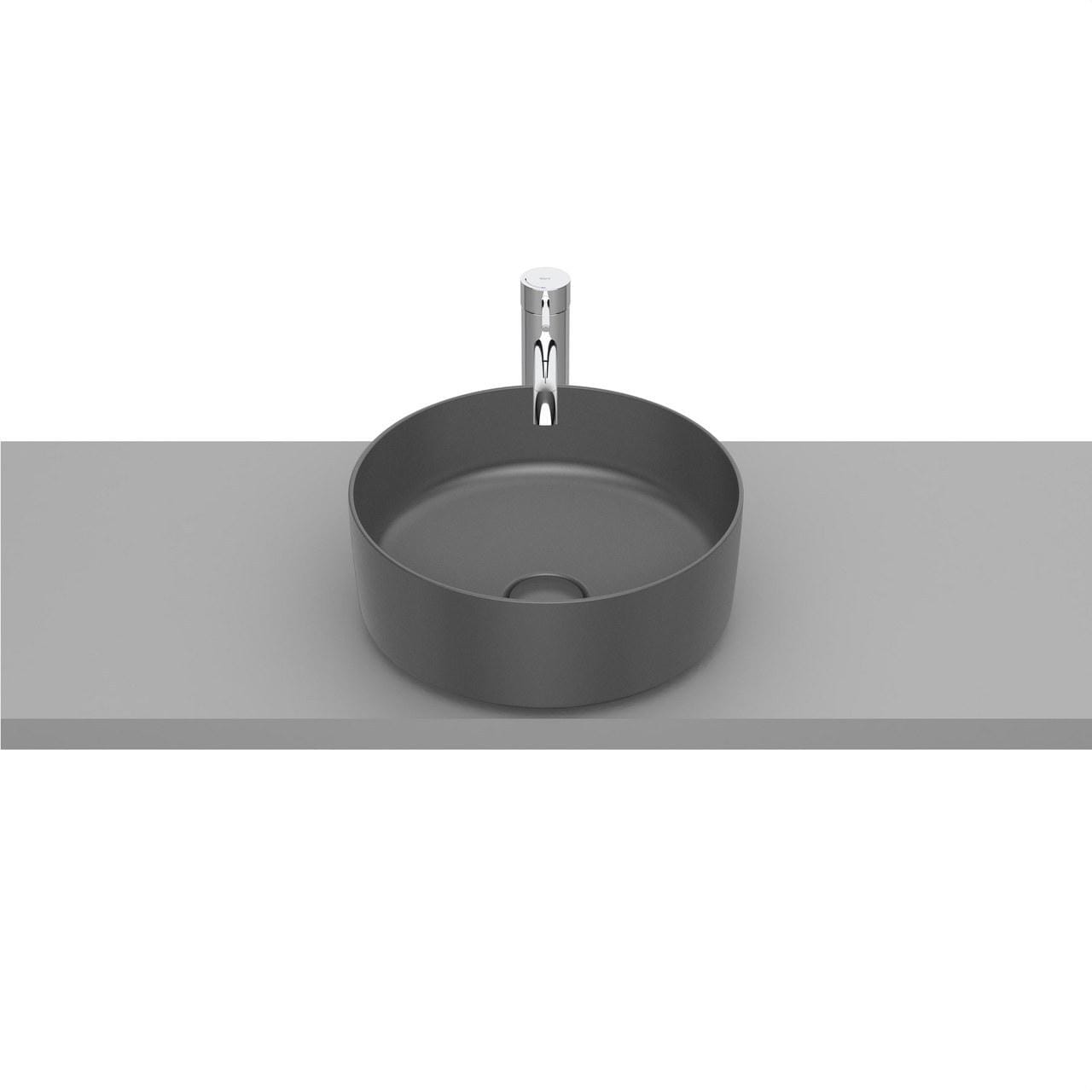 ROCA - Lavabo sobre encimera diámetro 370x140 redondo onix
