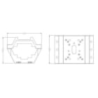 GOLMAR - ADAPTADOR PM-604 POSTE PARA DOMO PTZ
