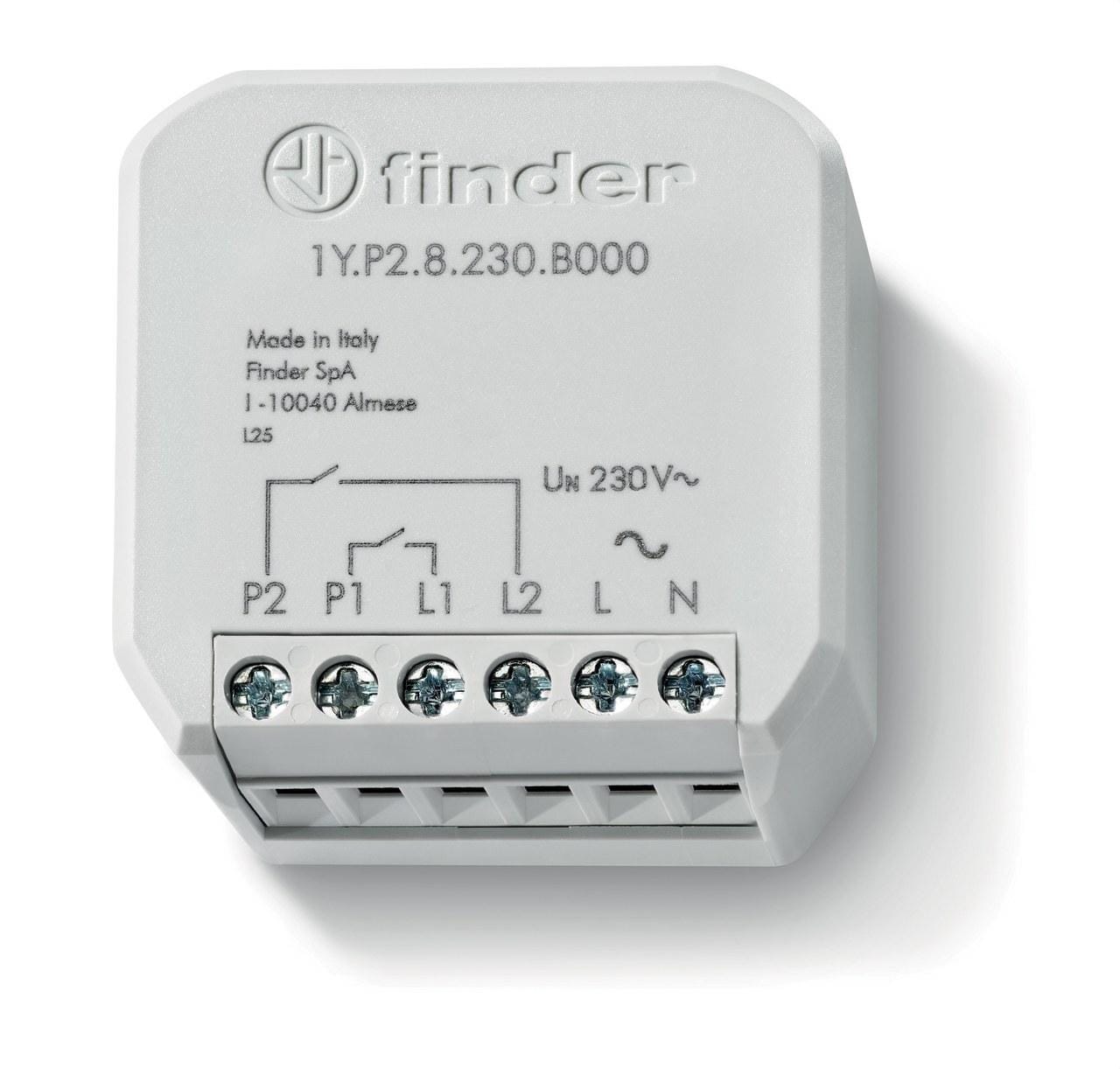 FINDER - Interfaz de entrada YESLY SERIE 1Y, 2 canales, 110...230V AC