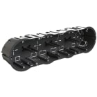 SOLERA - Caja de mecanismos de empotrar en tabique hueco 4 elementos garras 281x68x46mm bridas 12 entradas para tubo diámetro 20