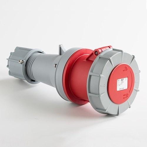 IDE - Base aérea IP67-IP66 3P+N+T 380V 63A 6h con contacto piloto rojo