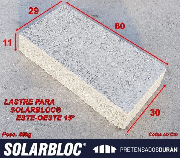 SOLARBLOC - LASTRE PARA SOLARBLOC DE 28 A 34º