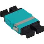 EXCEL - ADAPT. LC QUAD OM3 AQUA FLANGELESS (PACK 6)