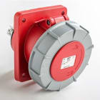 IDE - Base empotrar inclinada IP67-IP66 3P+N+T 280V 63A 6h con contacto piloto rojo