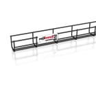 PEMSA - Bandeja de rejilla Rejiband® altura 60 mm y ancho 60 mm con doble varilla en base y borde de seguridad, en acero, acabado BLACK C8.