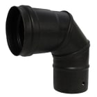 DINAK - Codo 90º DEKO PELLETS diámetro 120 negro