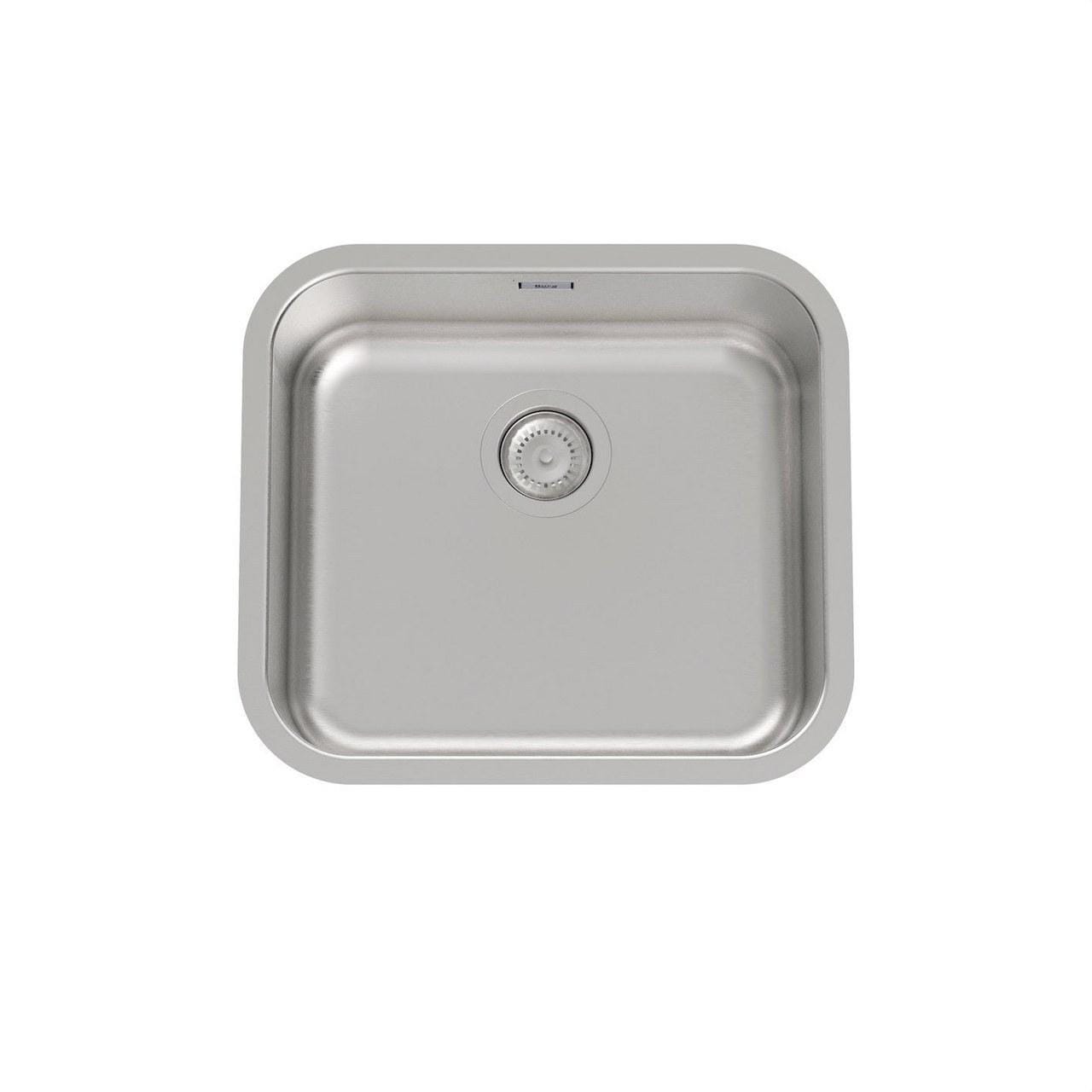 ROCA - Fregadero Porto 45 cubeta con válvula 3½" 450 x 500 x 180
