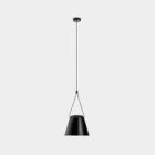 LEDS-C4 - Luminaria colgante 00-7389 ATTIC 1xE27 23 negro mate