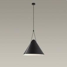 LEDS-C4 - Luminaria colgante Super ATTIC cónica E27 23W negro