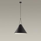 LEDS-C4 - Luminaria colgante Super ATTIC cónica E27 23W negro