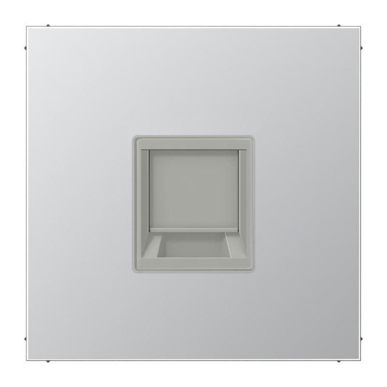 JUNG - Placa modular Jack-Radiall 1 toma AL1969-1WE LS aluminio