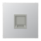 JUNG - Placa modular Jack-Radiall 1 toma AL1969-1WE LS aluminio