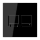 JUNG - Placa modular Jack-Radiall 2 tomas LS1969-2WESW LS negro