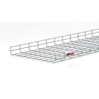 PEMSA - Bandeja de rejilla Rejiband altura 60 mm y ancho 450 mm con borde de seguridad, en acero, acabado electrocincado EZ