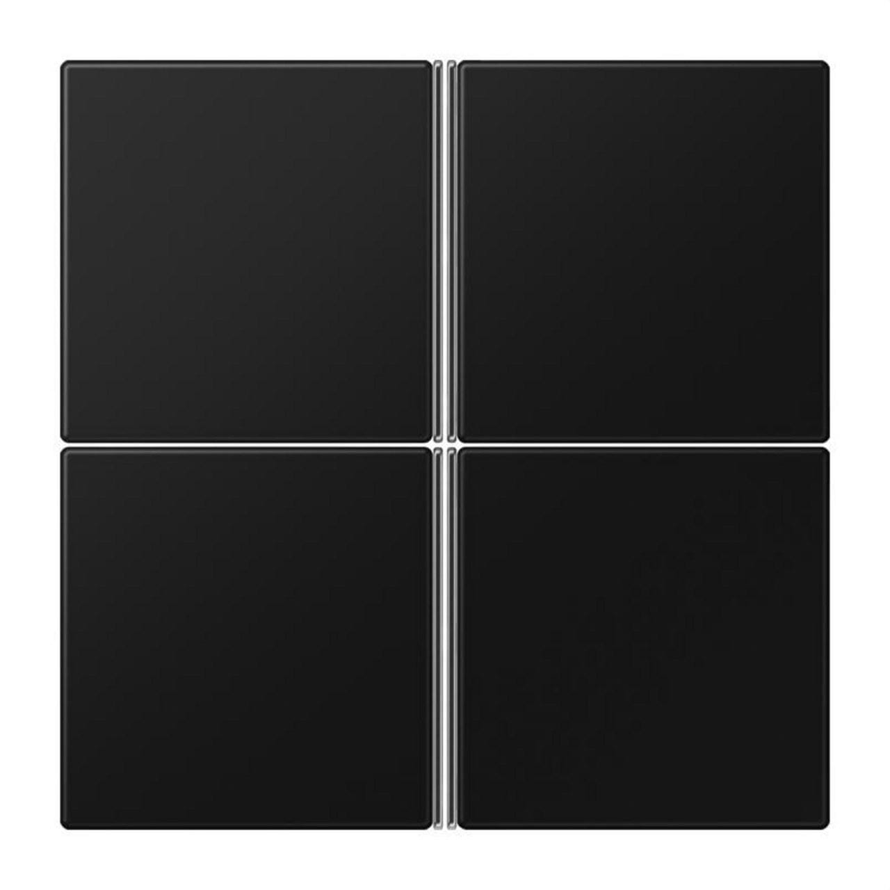 JUNG - KIT TECLAS 4F LS NEGRO MATE