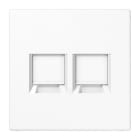JUNG - Placa modular Jack 2 tomas LS blanco alpino