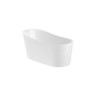 ROCA - Bañera MAUI redonda Stonex® 1500x700 blanco con desagüe click-clack y sifón