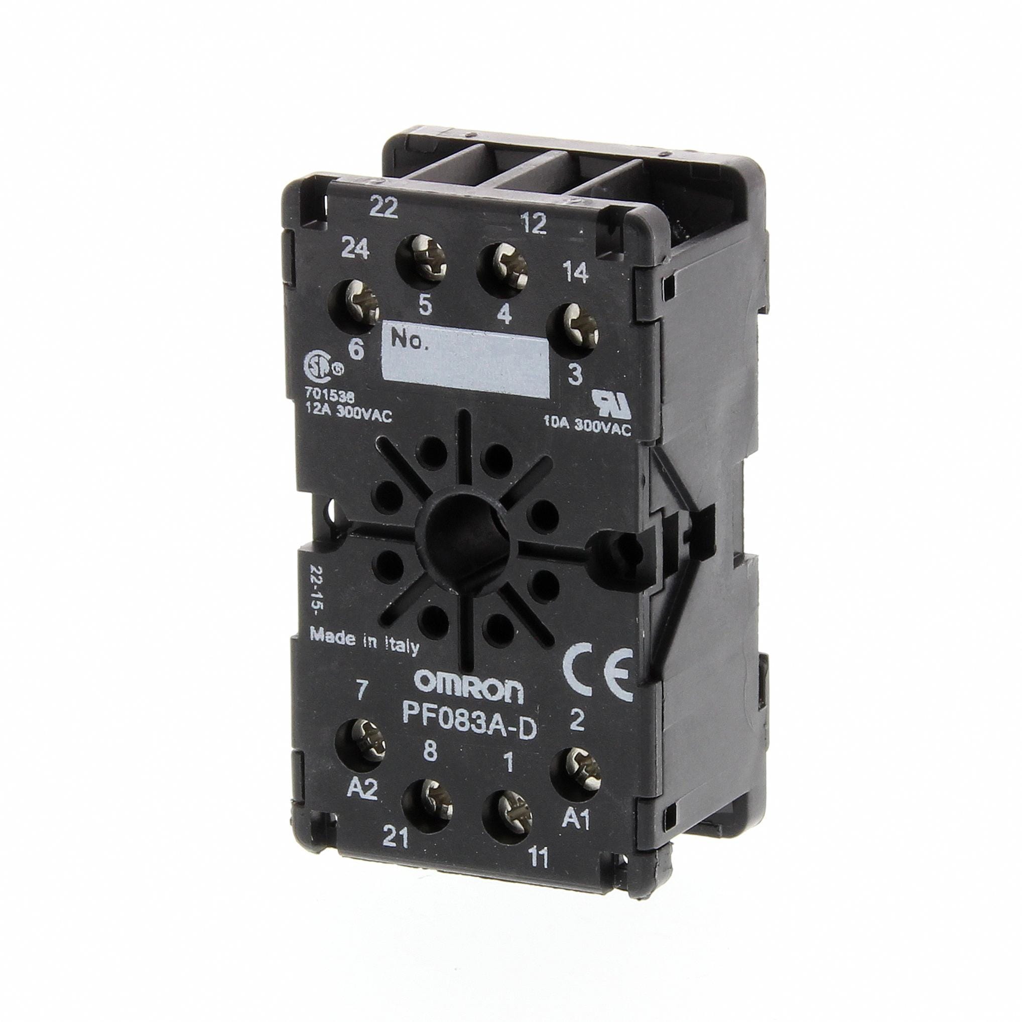 OMRON - BASE RECTANGULAR 8 PINS DIN TERMINALES SEMICIRCULAR