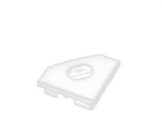 TSL - Tapa con pasacable para TSL C18N blanco mate