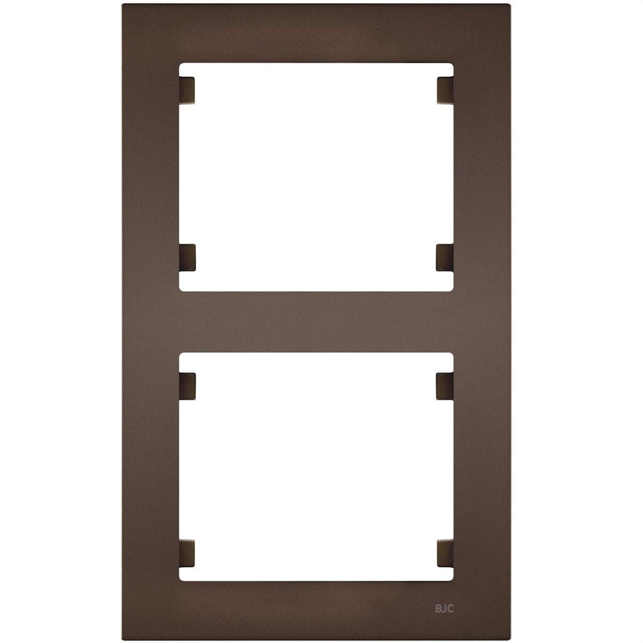 BJC - Marco 2 elementos vertical serie Iris Plus chocolate