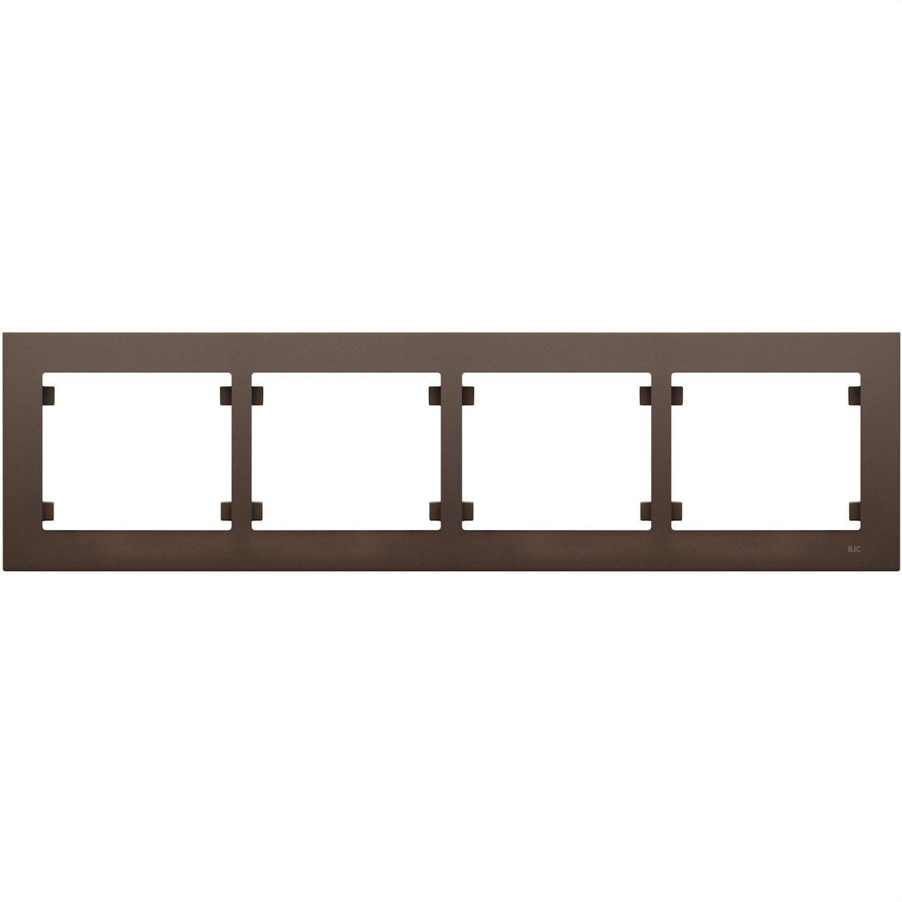 BJC - Marco 4 elementos horizontal serie Iris Plus chocolate