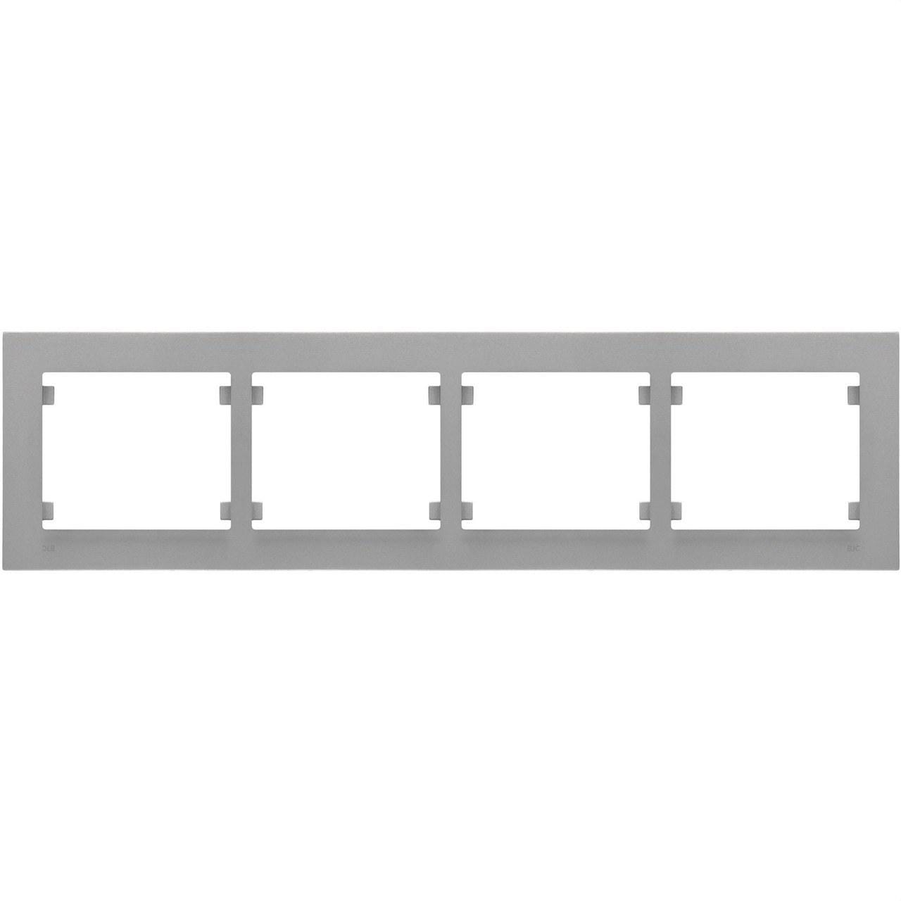 BJC - Marco 4 elementos horizontal serie Iris Plus aluminio mercurio