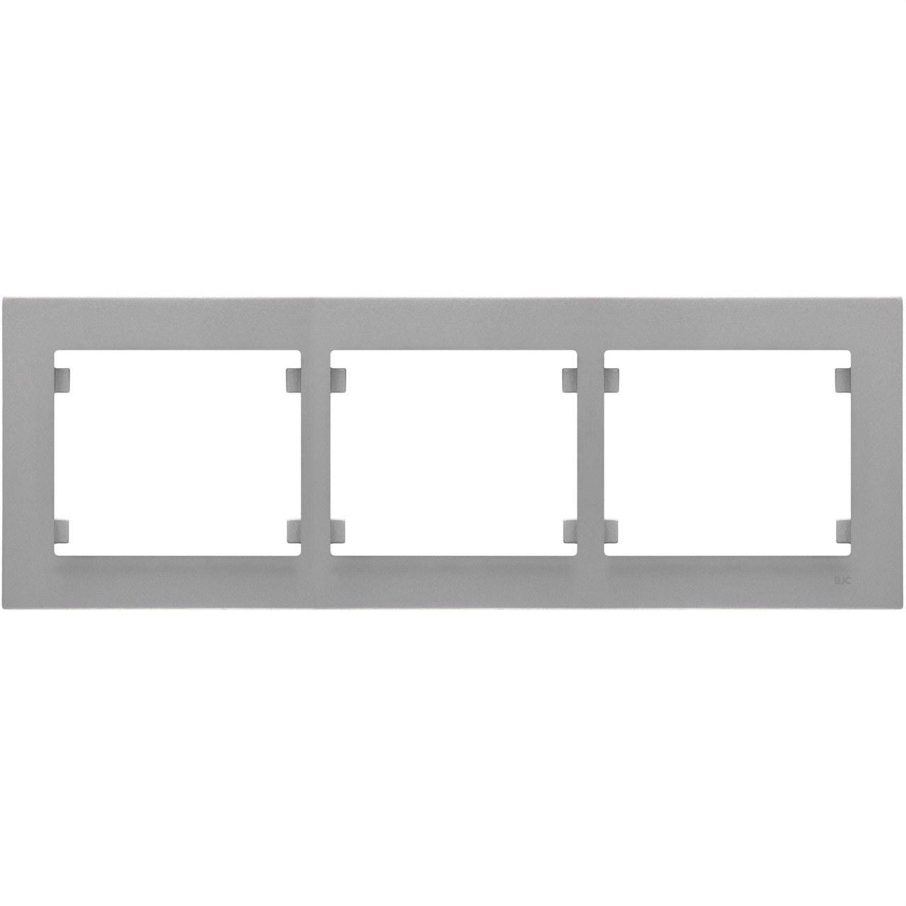 BJC - Marco 3 elementos horizontal serie Iris Plus aluminio mercurio
